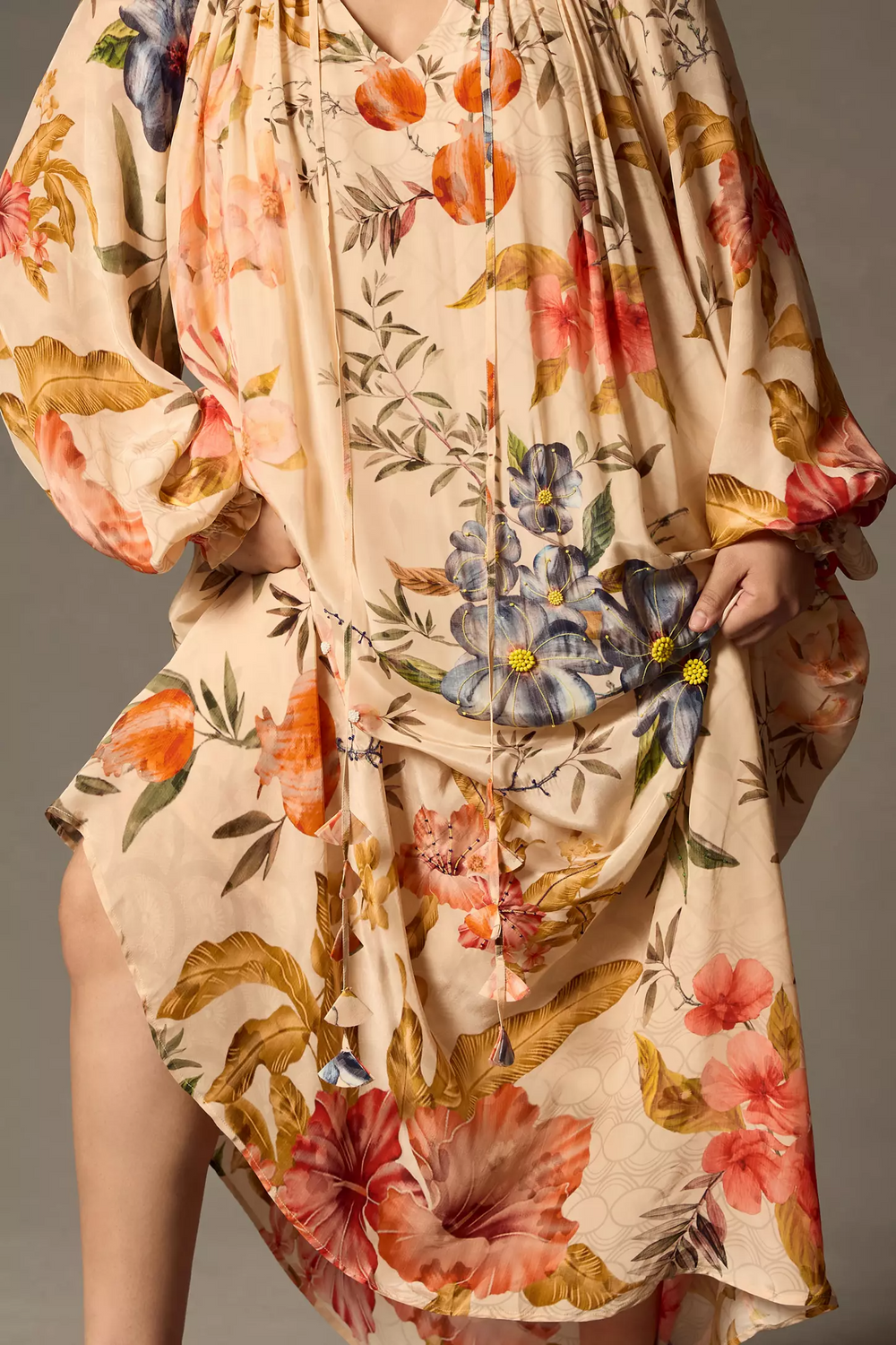 Sobia Ameen In Floral Embroidered Dress-Siddhartha Bansal