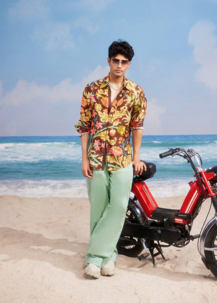 Bloom Silk Shirt-Shirts-Siddhartha Bansal