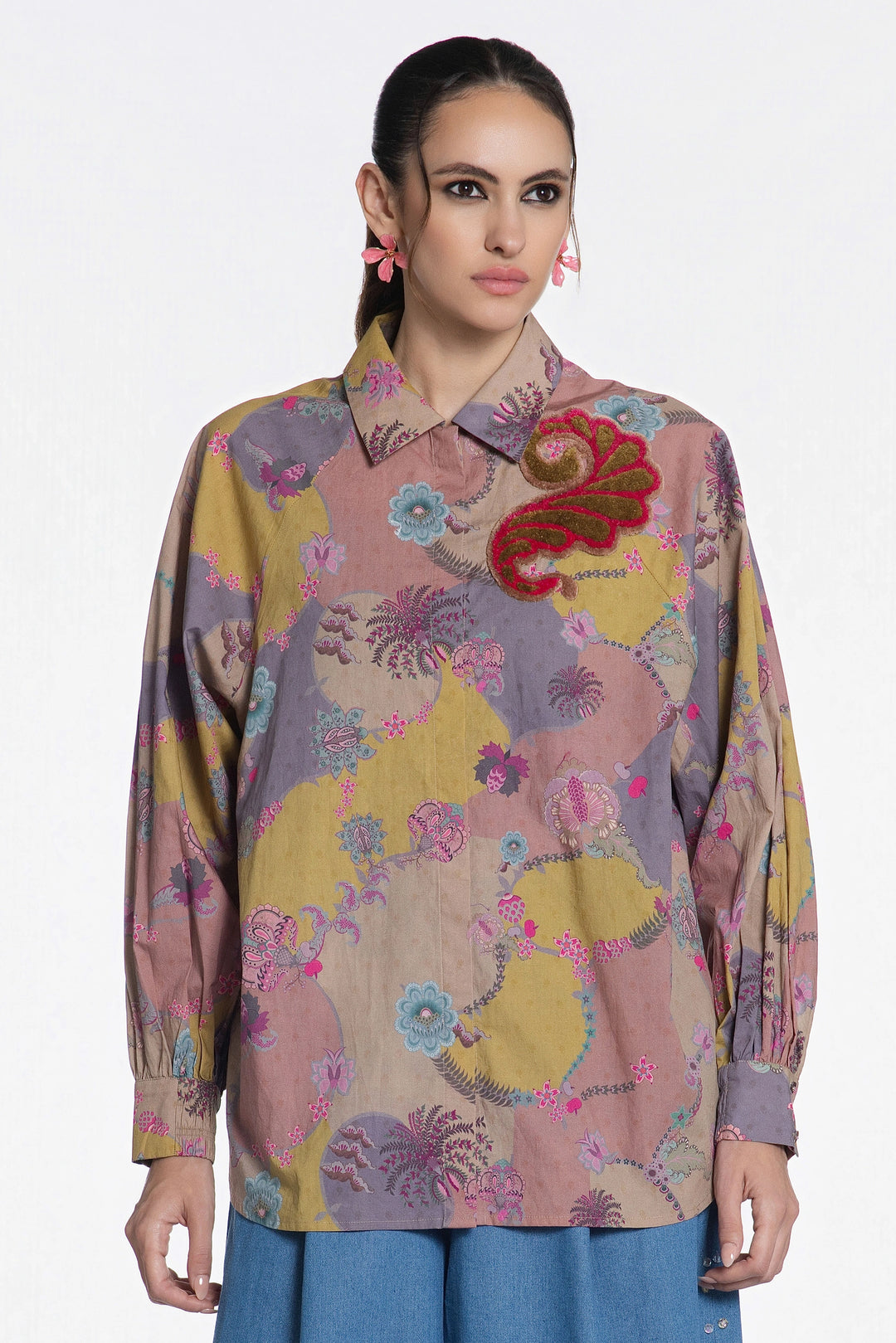Ochre Paisley Odyssey Shirt-Shirts-Siddhartha Bansal