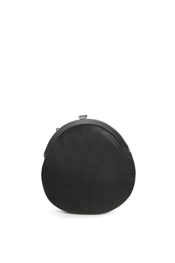 Solid black Frame Clutch-Bags-Siddhartha Bansal