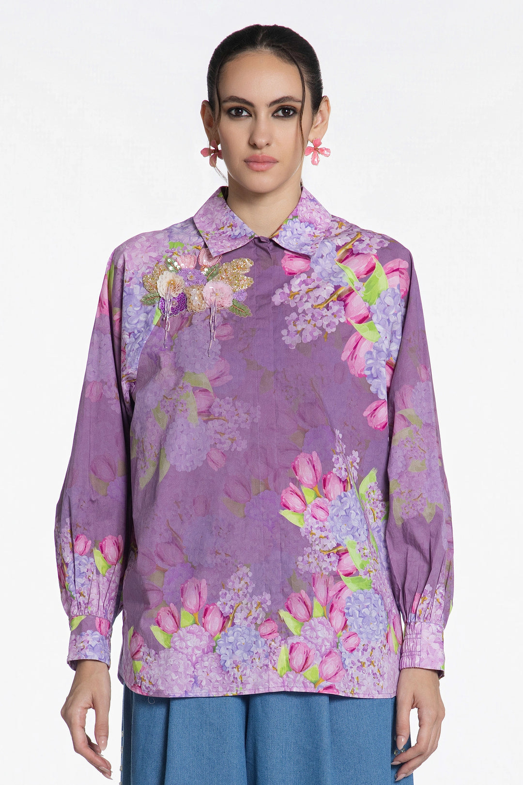 Lavender Bloom Mirage Shirt-Shirts-Siddhartha Bansal