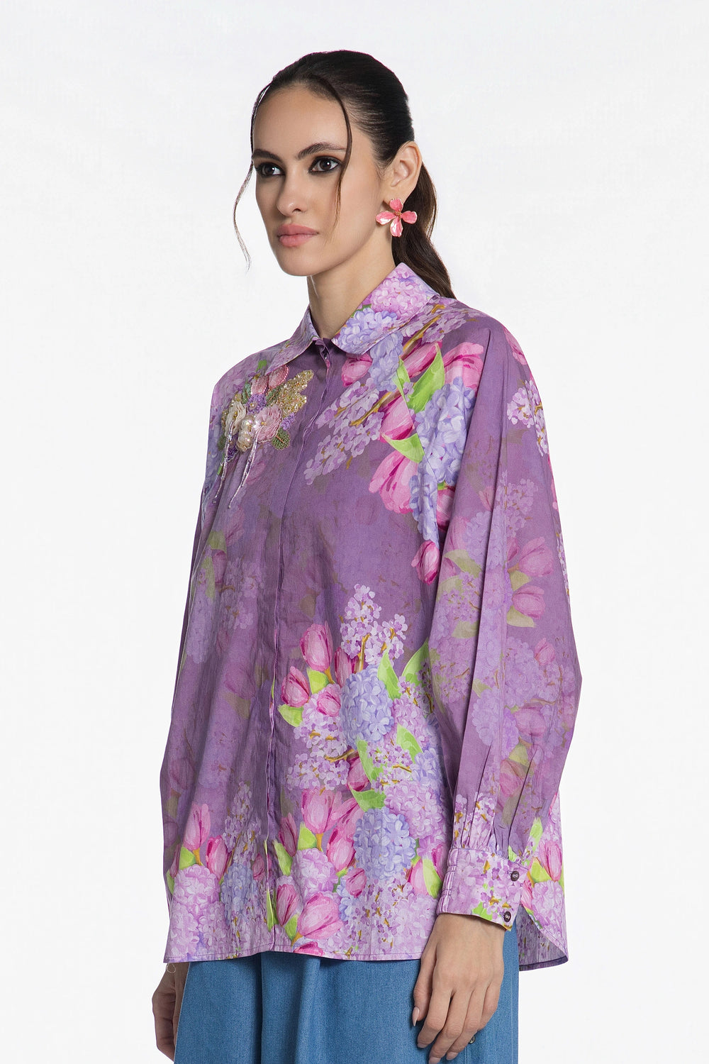 Lavender Bloom Mirage Shirt-Shirts-Siddhartha Bansal