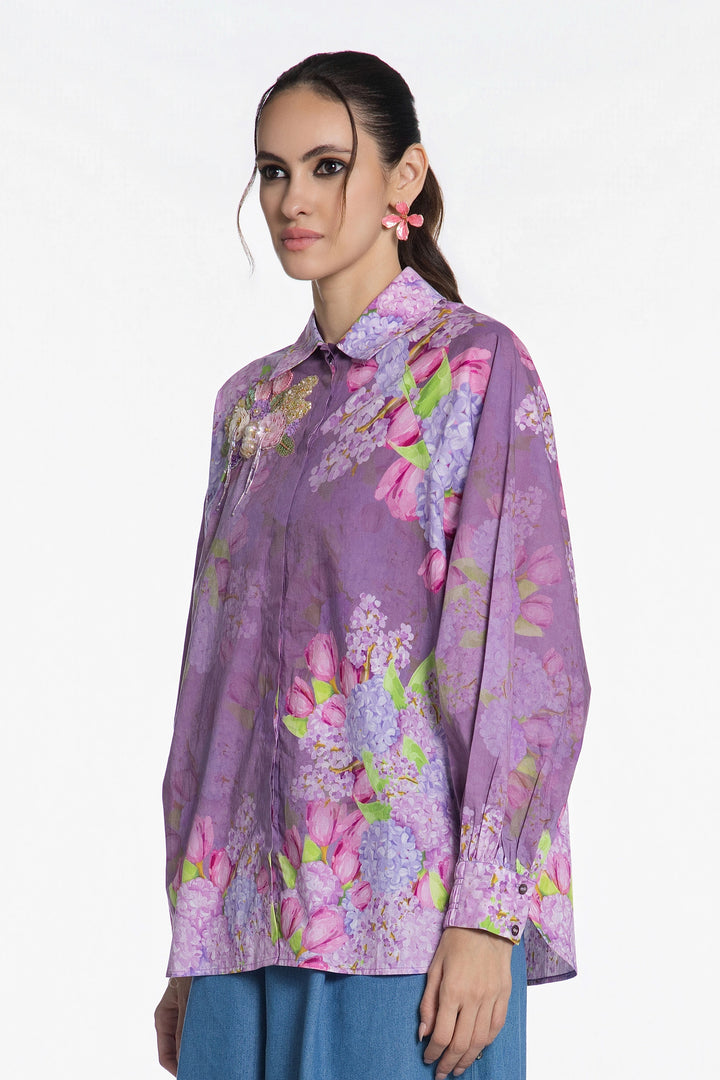Lavender Bloom Mirage Shirt-Shirts-Siddhartha Bansal