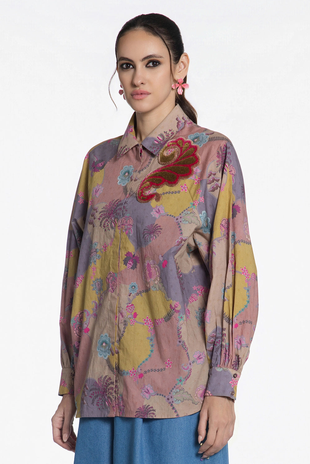 Ochre Paisley Odyssey Shirt-Shirts-Siddhartha Bansal