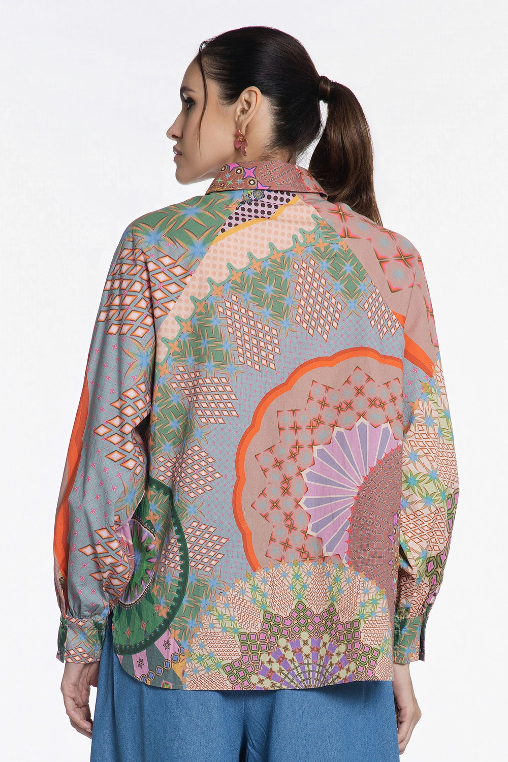 Kaleidoscope Mirage Cotton Shirt-Shirts-Siddhartha Bansal