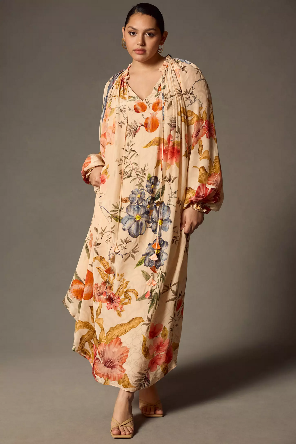 Sobia Ameen In Floral Embroidered Dress-Siddhartha Bansal