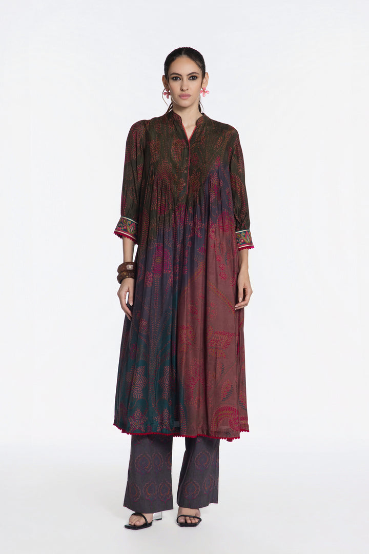 RANGREZ TWILIGHT 
PINTUCK KURTA