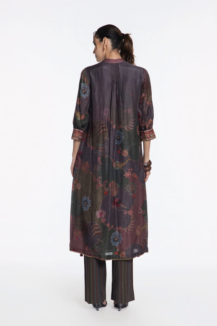 NOIR BLOOM REGAL 
PINTUCK KURTA