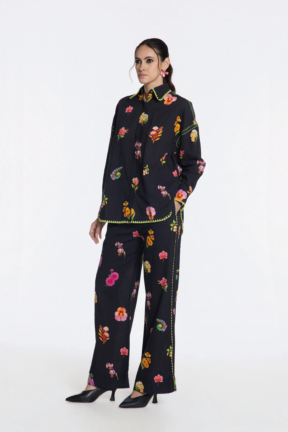 Flora Blooming Courtyard Co-Ord Set-Co-Ord Set-Siddhartha Bansal