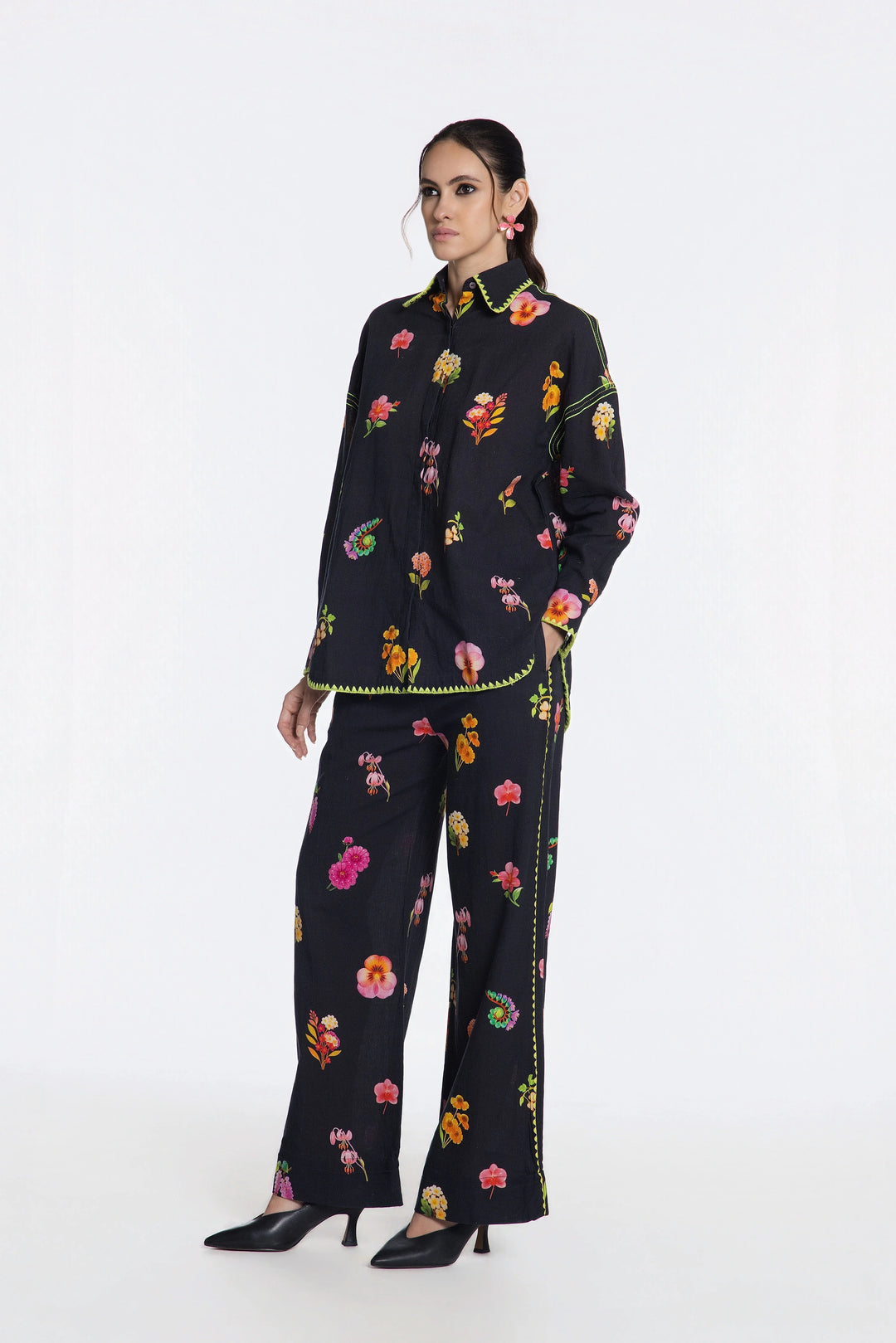 Flora Blooming Courtyard Co-Ord Set-Co-Ord Set-Siddhartha Bansal