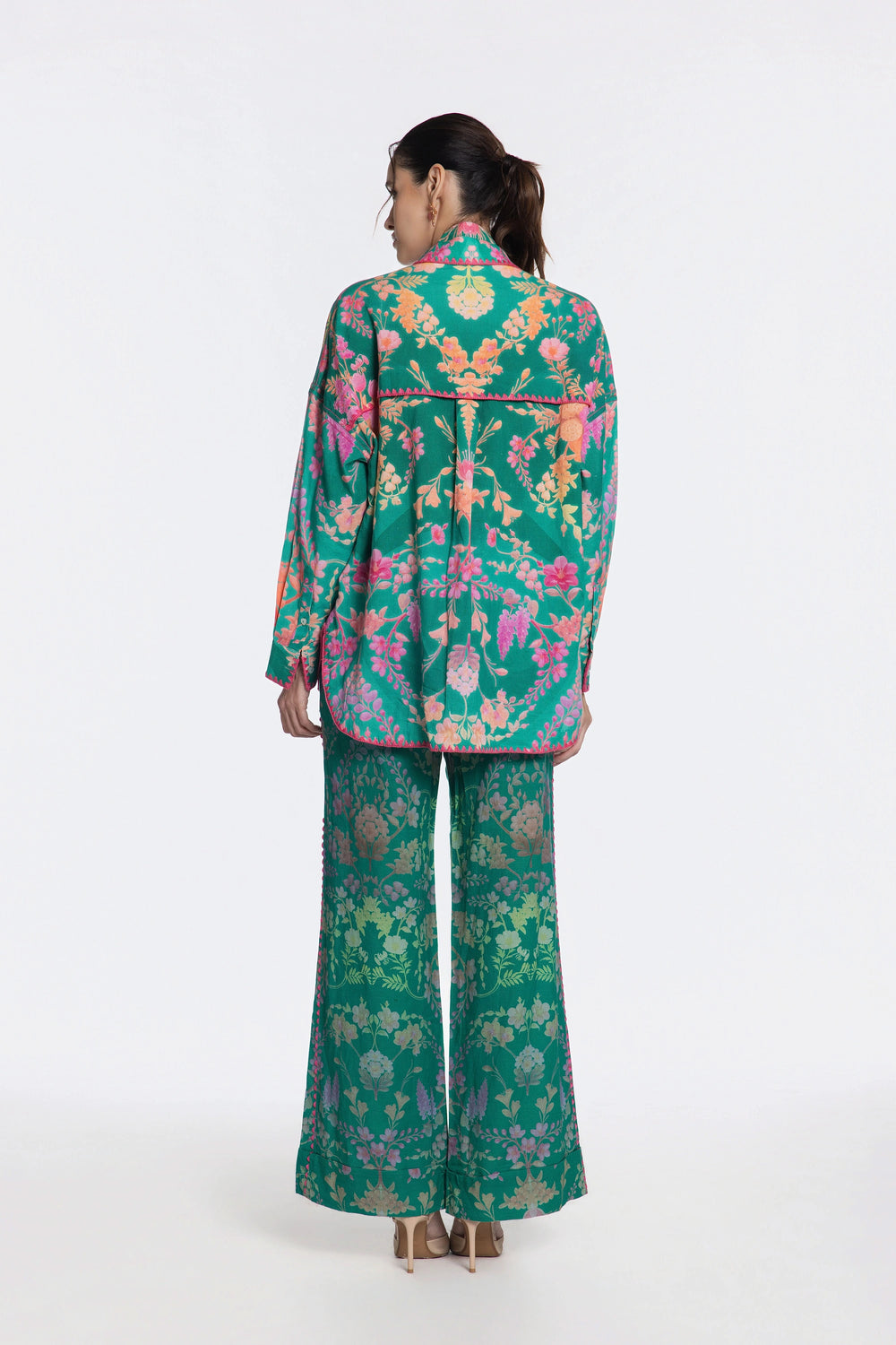 Blooming Garden Courtyard Co-Ord Set-Co-Ord Set-Siddhartha Bansal