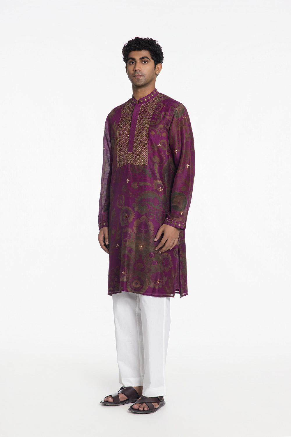 THE IMPERIAL BLOOM EMBROIDERED KURTA-Kurta-Siddhartha Bansal