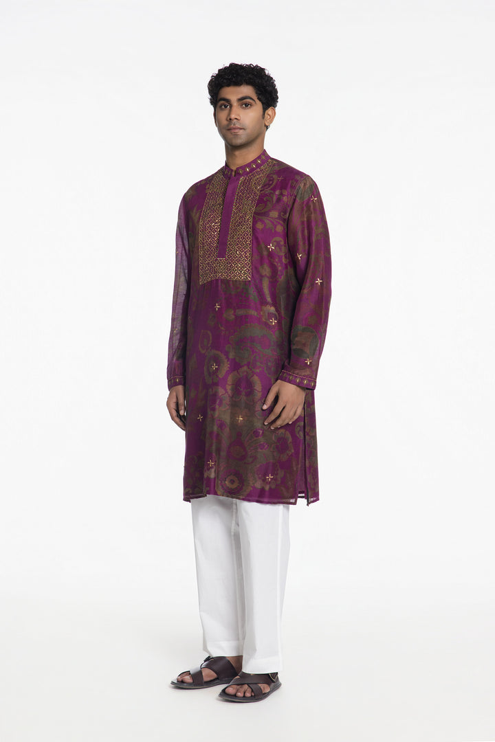 THE IMPERIAL BLOOM EMBROIDERED KURTA-Kurta-Siddhartha Bansal