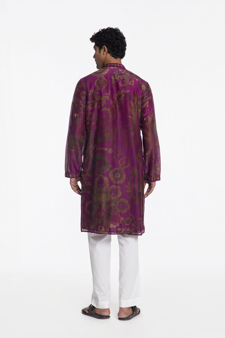 THE IMPERIAL BLOOM EMBROIDERED KURTA-Kurta-Siddhartha Bansal