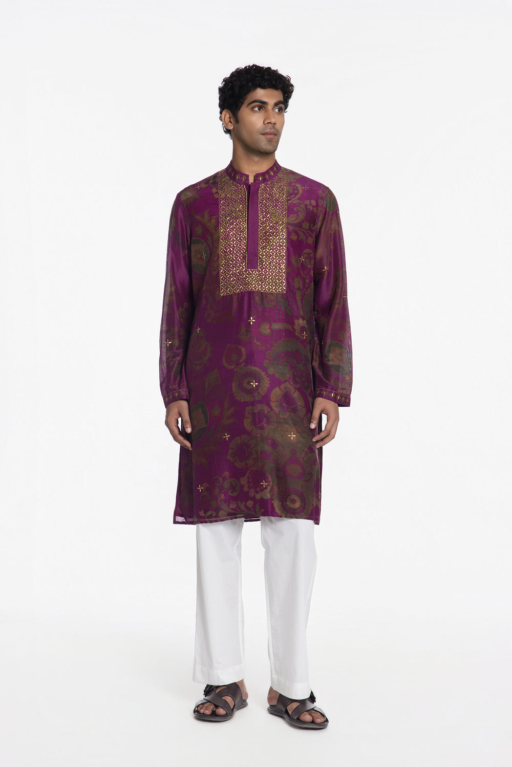 THE IMPERIAL BLOOM EMBROIDERED KURTA-Kurta-Siddhartha Bansal