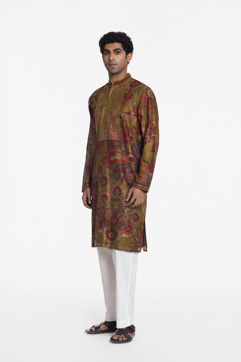 THE IMPERIAL BLOOM EMBROIDERED KURTA-Kurta-Siddhartha Bansal