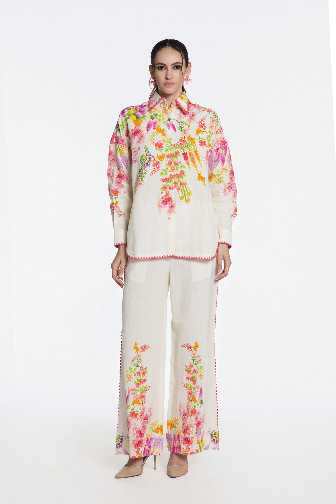 Floral Cascade Co-Ord Set-Co-Ord Set-Siddhartha Bansal