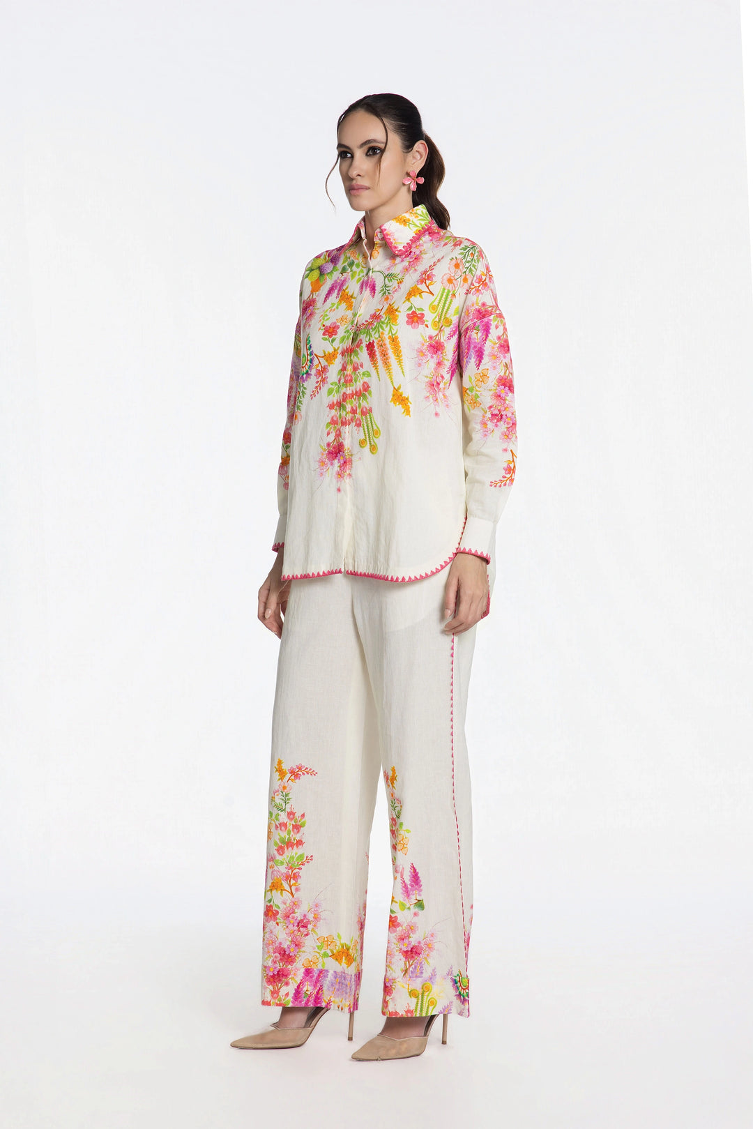 Floral Cascade Co-Ord Set-Co-Ord Set-Siddhartha Bansal