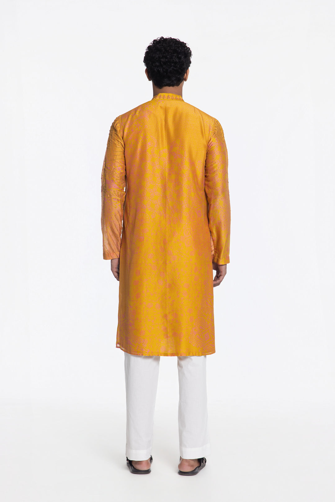 SUNEHRI ROYALE ABSTRACT EMBROIDERED KURTA-Kurta-Siddhartha Bansal