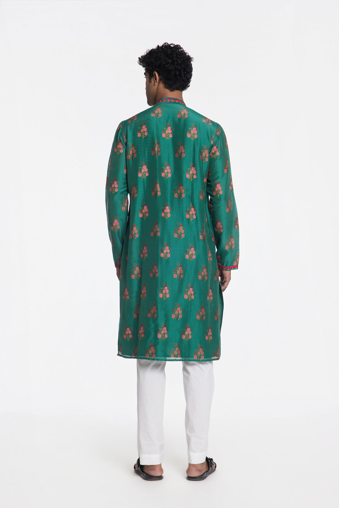 ARTISAN ETHNIC FLORAL EMBROIDERED KURTA-Kurta-Siddhartha Bansal