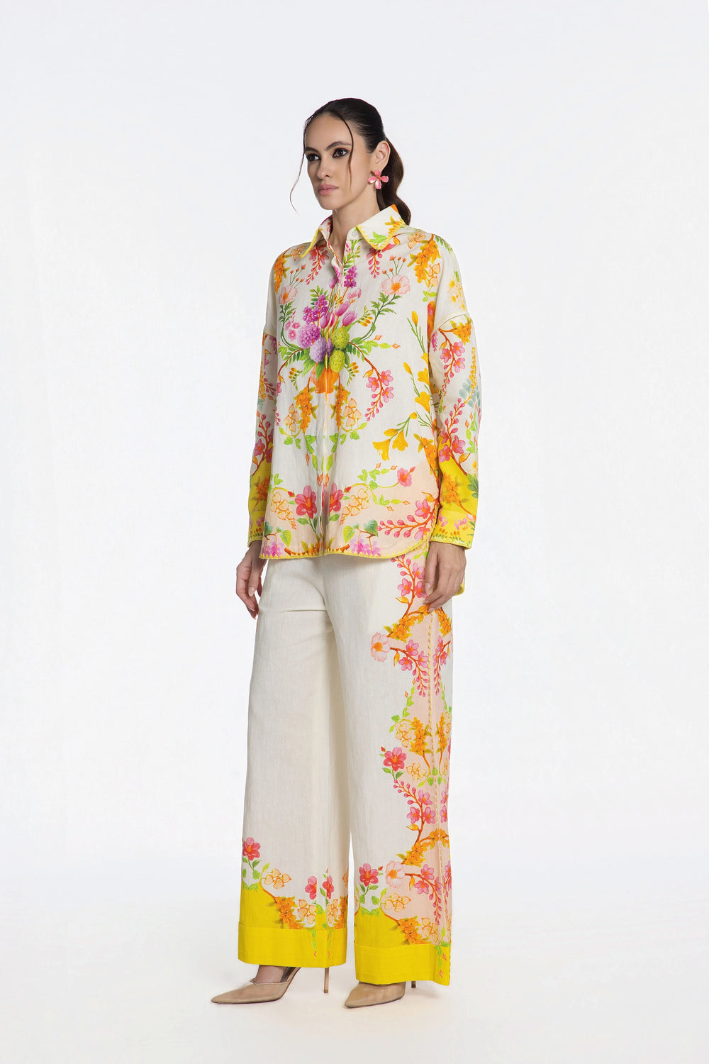 Blooming Courtyard Co-Ord Set-Co-Ord Set-Siddhartha Bansal