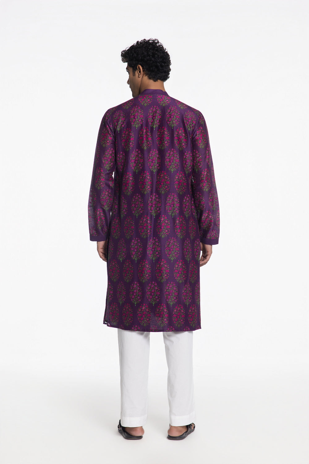 THE IMPERIAL VIOLET EMBROIDERED KURTA-Kurta-Siddhartha Bansal