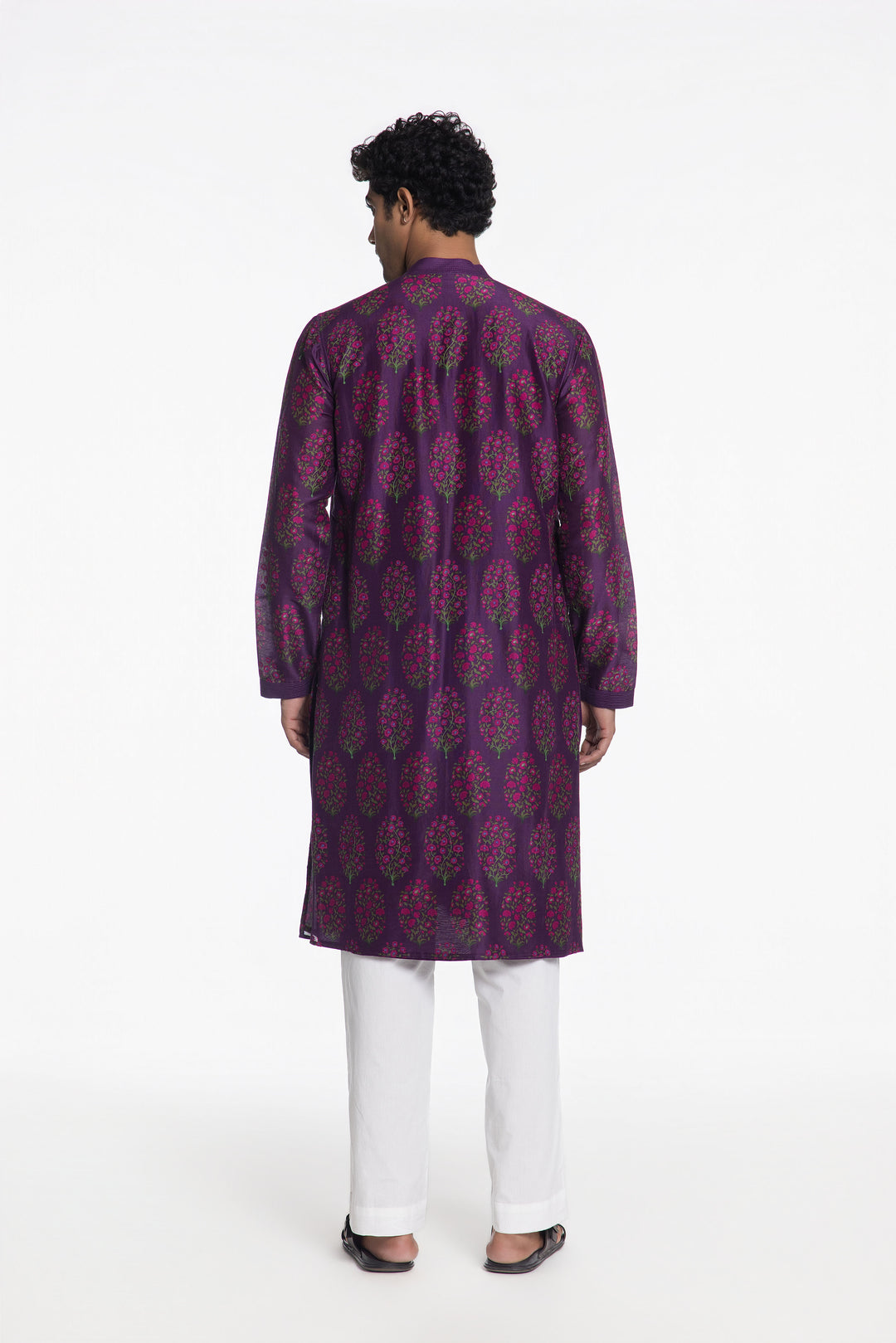 THE IMPERIAL VIOLET EMBROIDERED KURTA-Kurta-Siddhartha Bansal