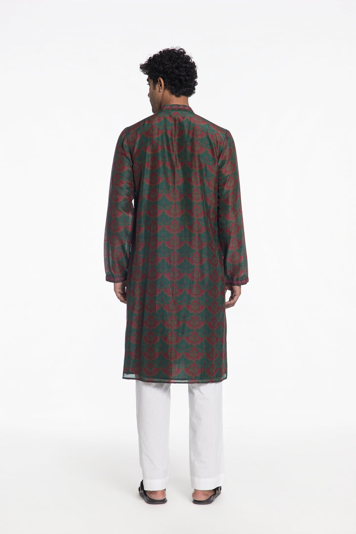 EMERALD ARTISAN EMBROIDERED KURTA-Kurta-Siddhartha Bansal