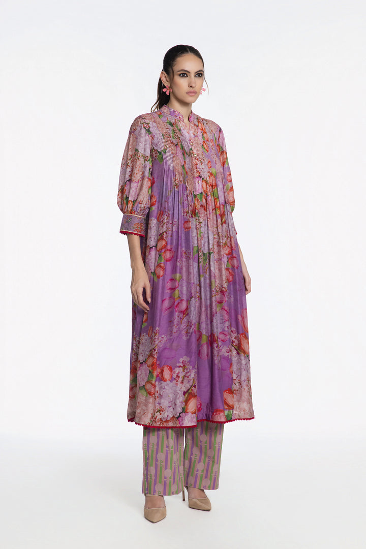 NOOR-E-GUL PASTEL 
PINTUCK KURTA