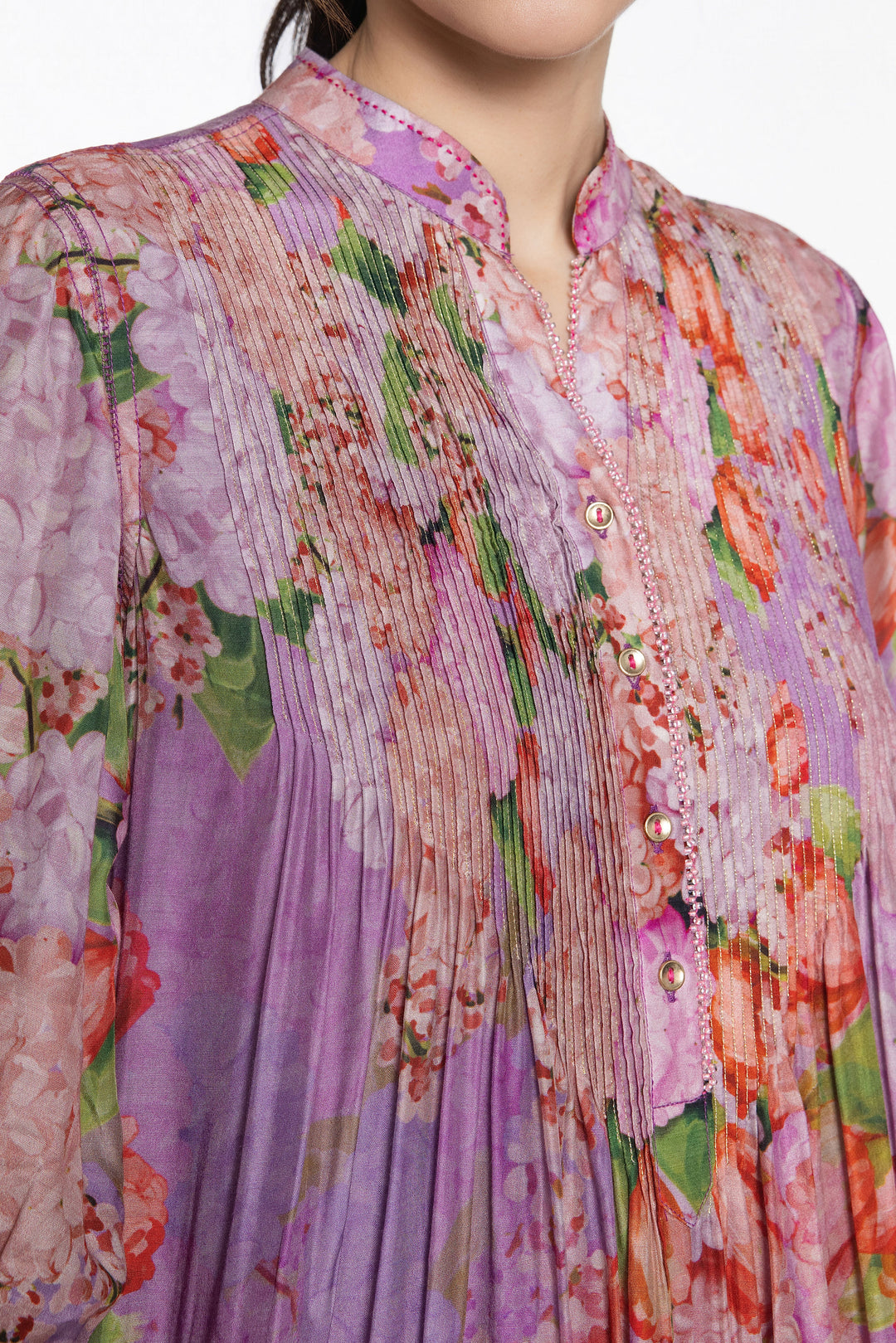 NOOR-E-GUL PASTEL 
PINTUCK KURTA