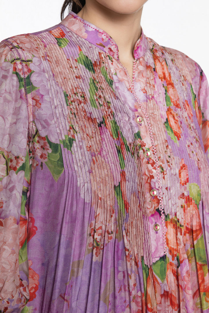 NOOR-E-GUL PASTEL 
PINTUCK KURTA