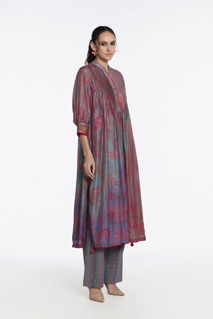 MEHER GUL BLOOM
PINTUCK KURTA