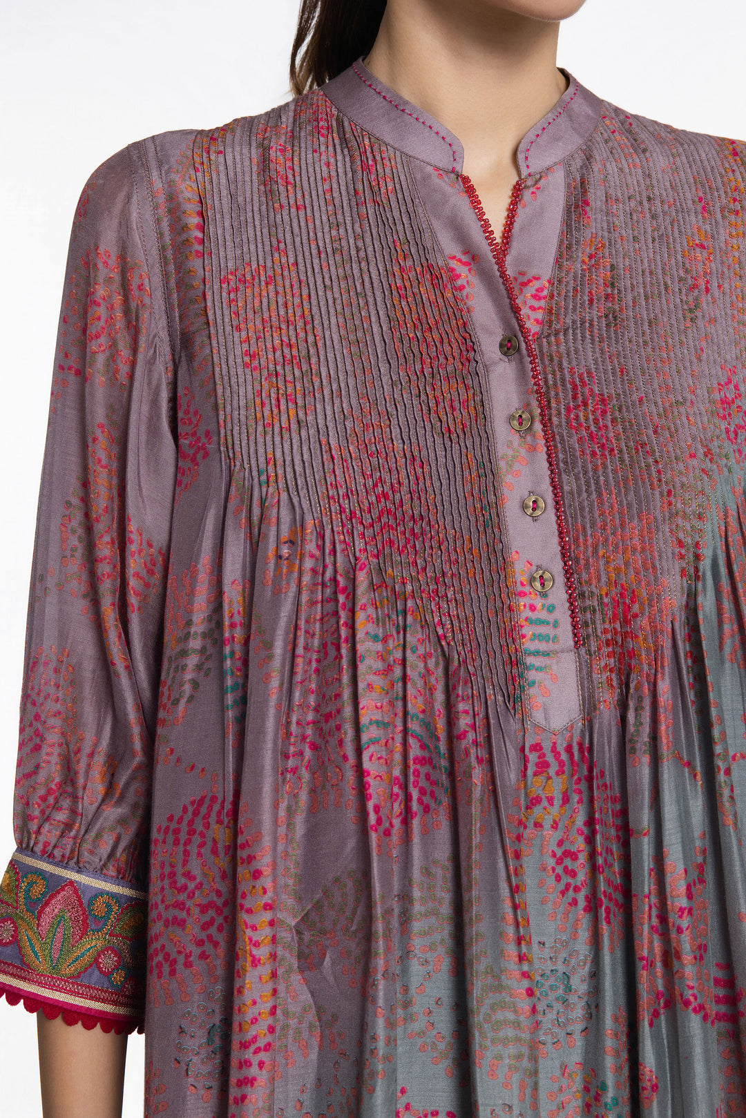 MEHER GUL BLOOM
PINTUCK KURTA