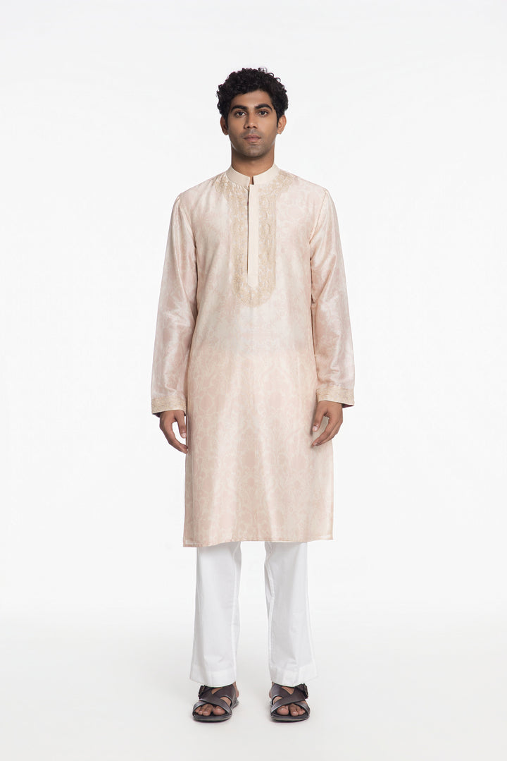 IVORY BLOOM PRINTED KURTA-Kurta-Siddhartha Bansal