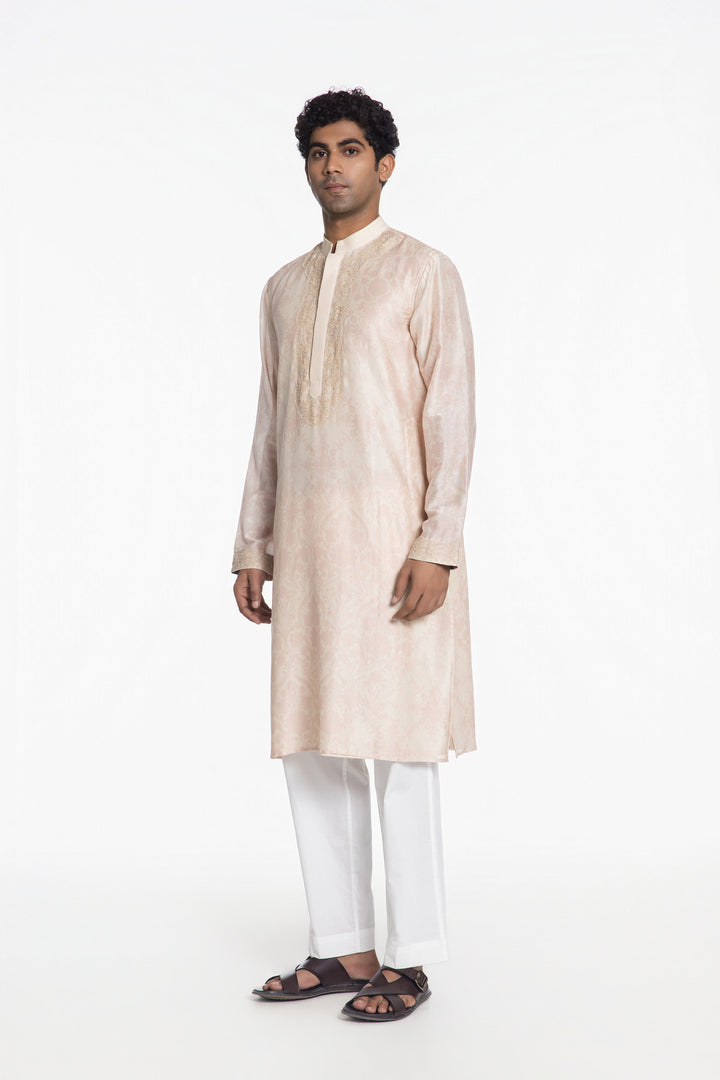IVORY BLOOM PRINTED KURTA-Kurta-Siddhartha Bansal