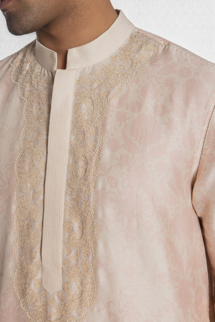 IVORY BLOOM PRINTED KURTA-Kurta-Siddhartha Bansal