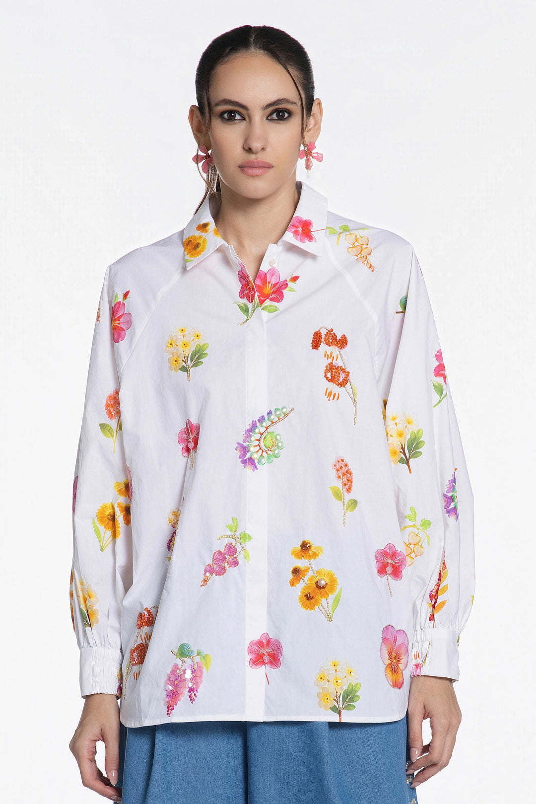 Wildflower Reverie Cotton Shirt-Shirts-Siddhartha Bansal