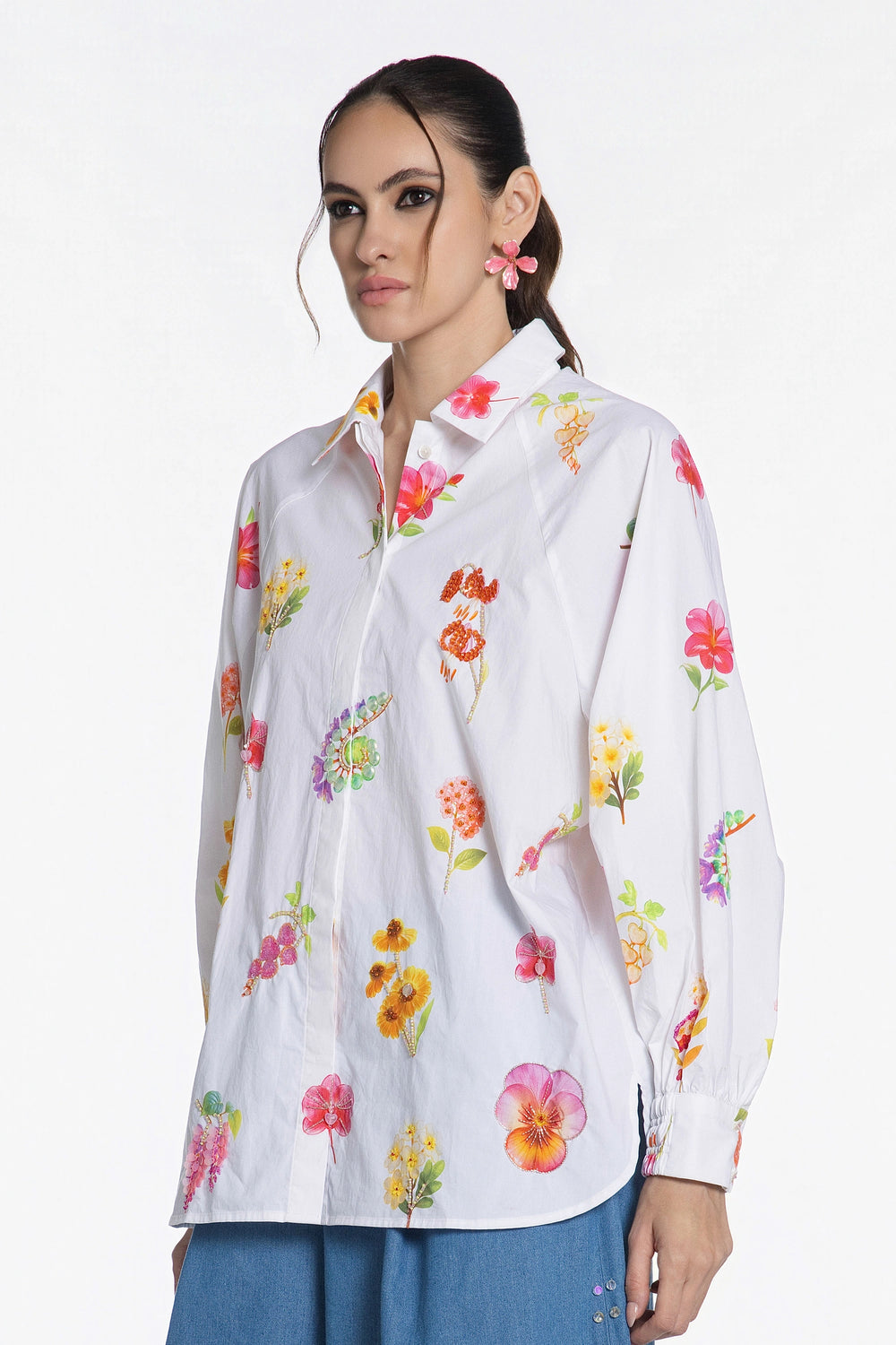 Wildflower Reverie Cotton Shirt-Shirts-Siddhartha Bansal