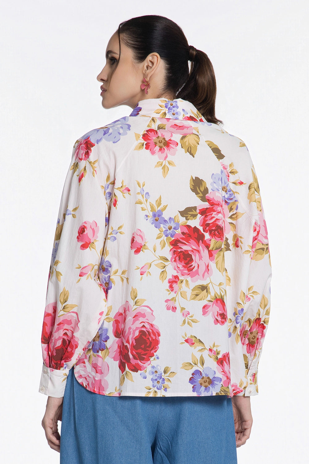 Peony Rhapsody Cotton Shirt-Shirts-Siddhartha Bansal