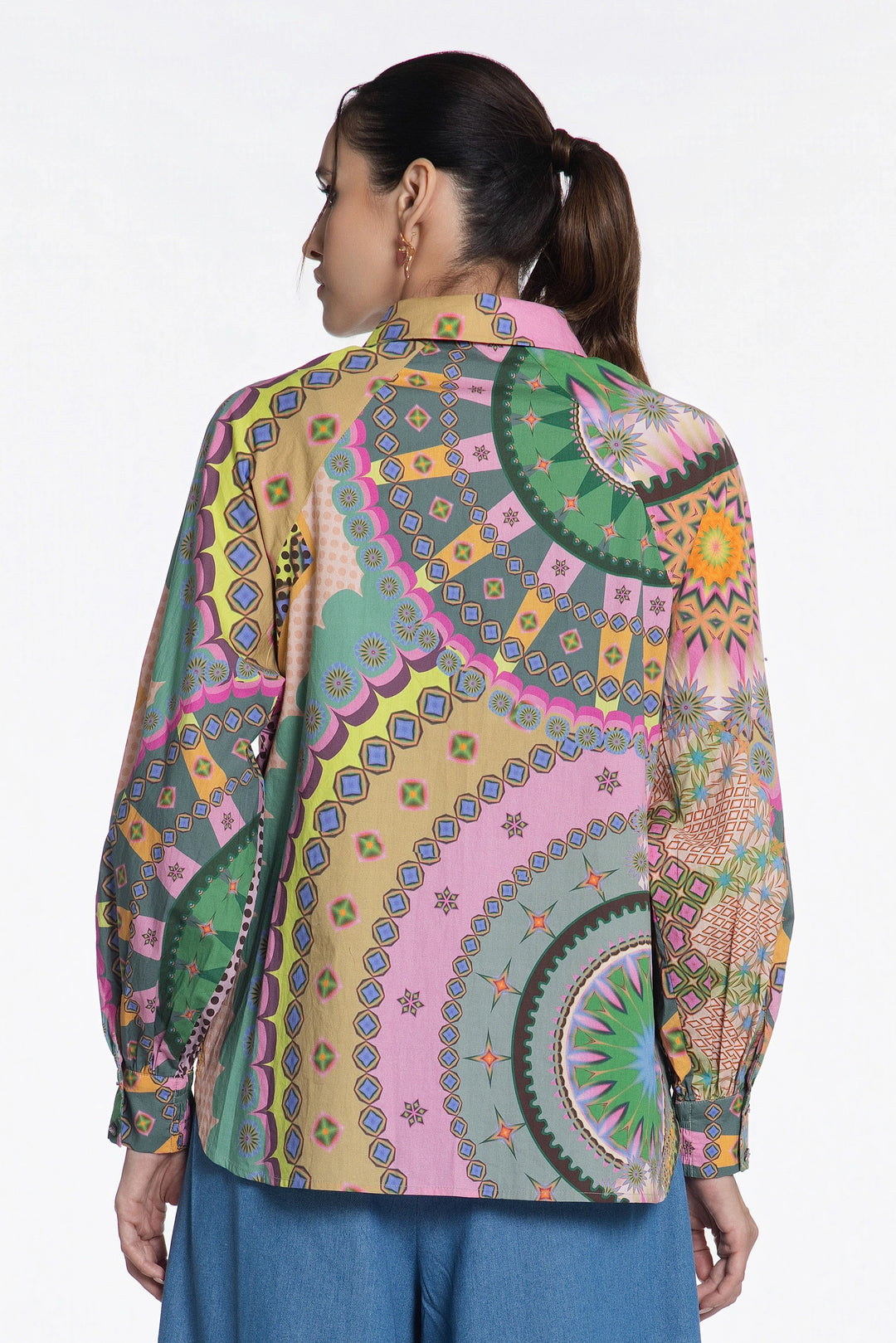 Emerald Carnival Cotton Shirt-Shirts-Siddhartha Bansal