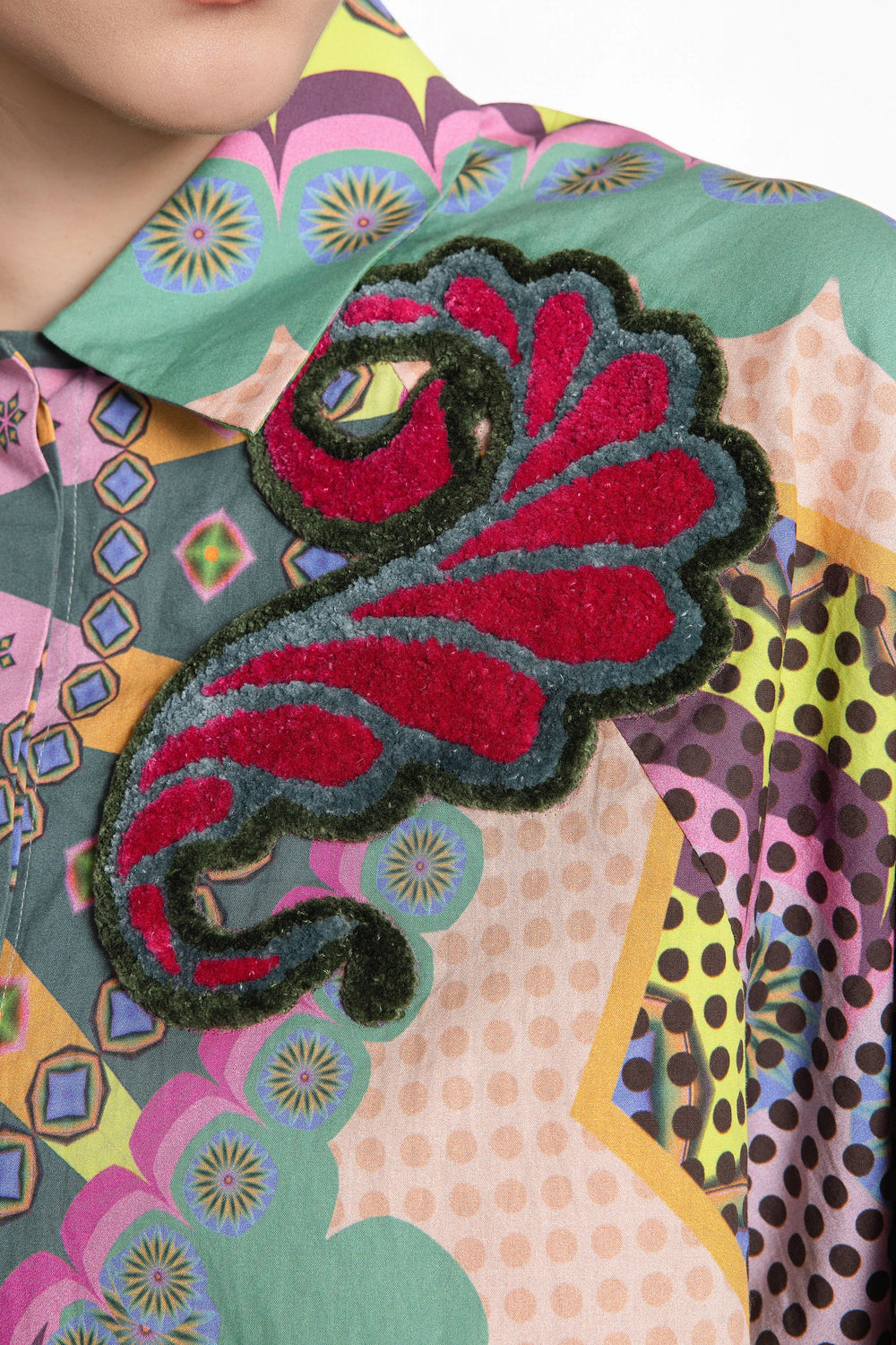 Emerald Carnival Cotton Shirt-Shirts-Siddhartha Bansal