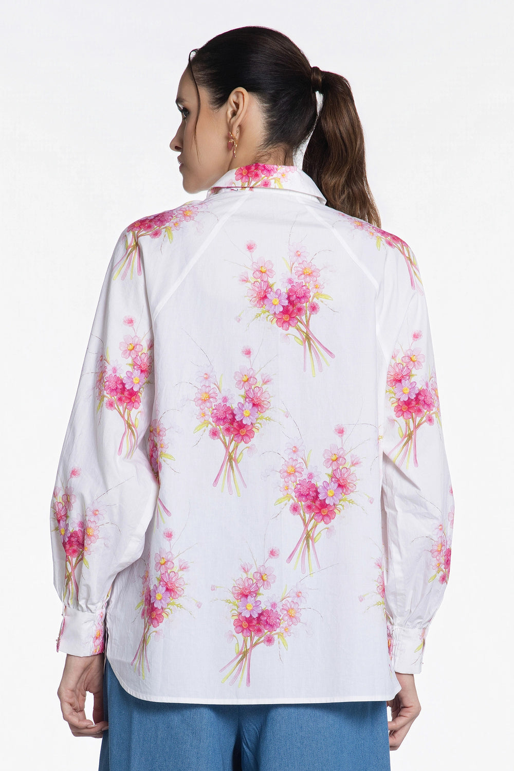 Cosmic Meadow Bouquet Cotton Shirt-Shirts-Siddhartha Bansal
