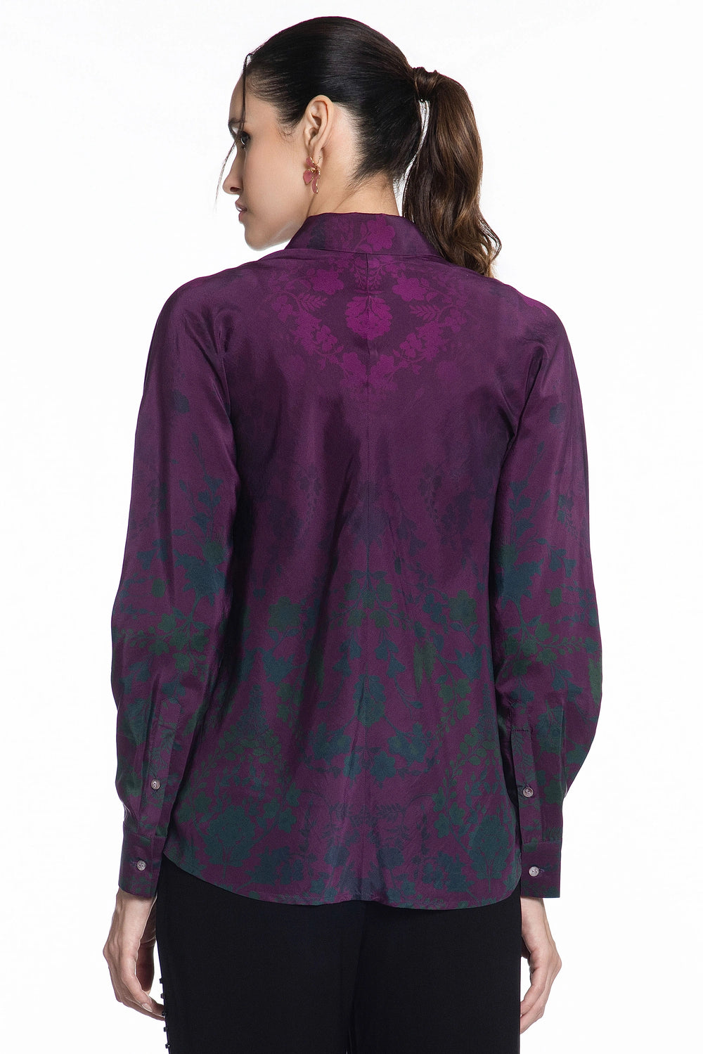 Deep Orchid Twilight Paisley Shirt-Shirts-Siddhartha Bansal