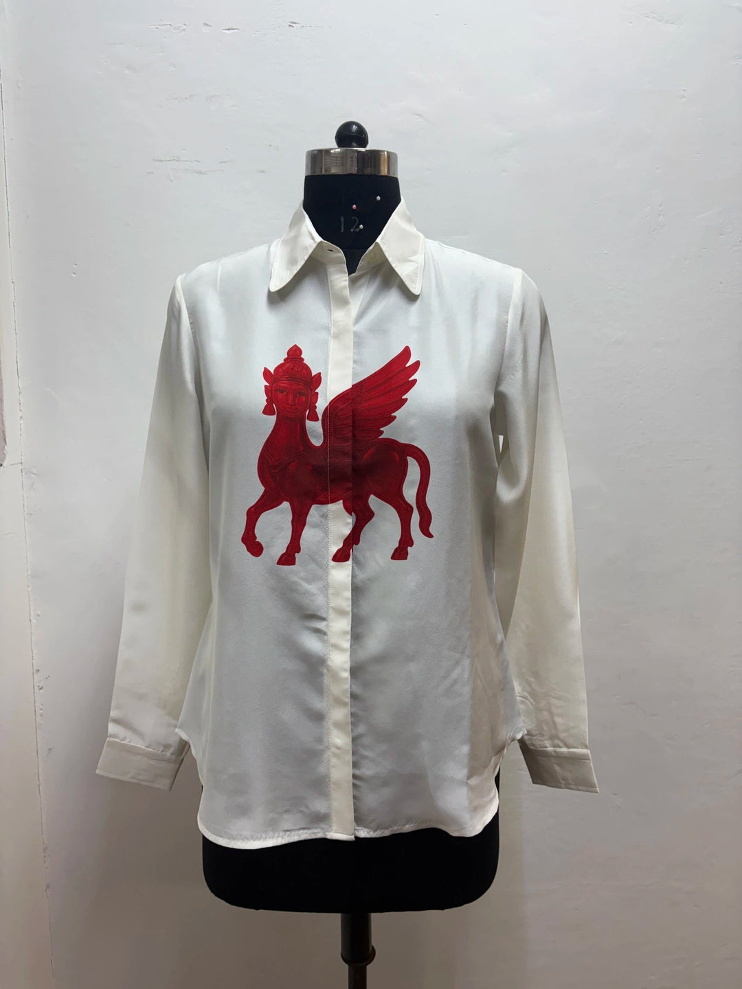 Ivory Kamdhenu Silk Shirt-Shirts-Siddhartha Bansal