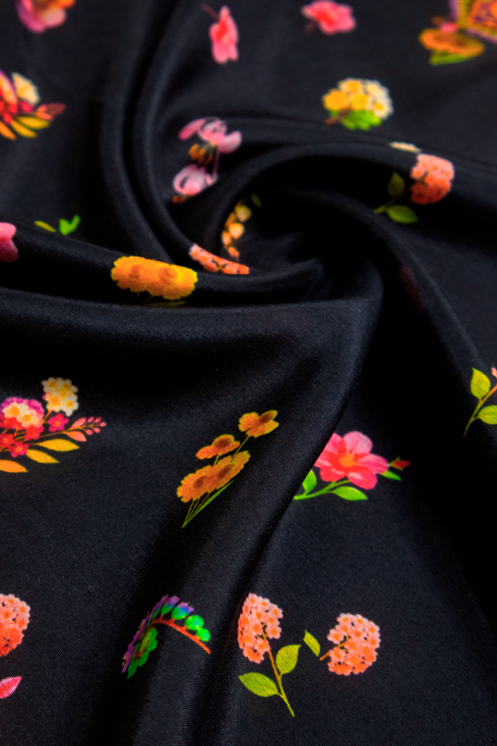 Midnight Petals Scarf