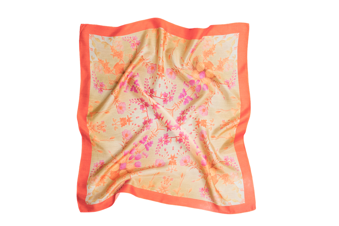 Peache Flora  Scarf
