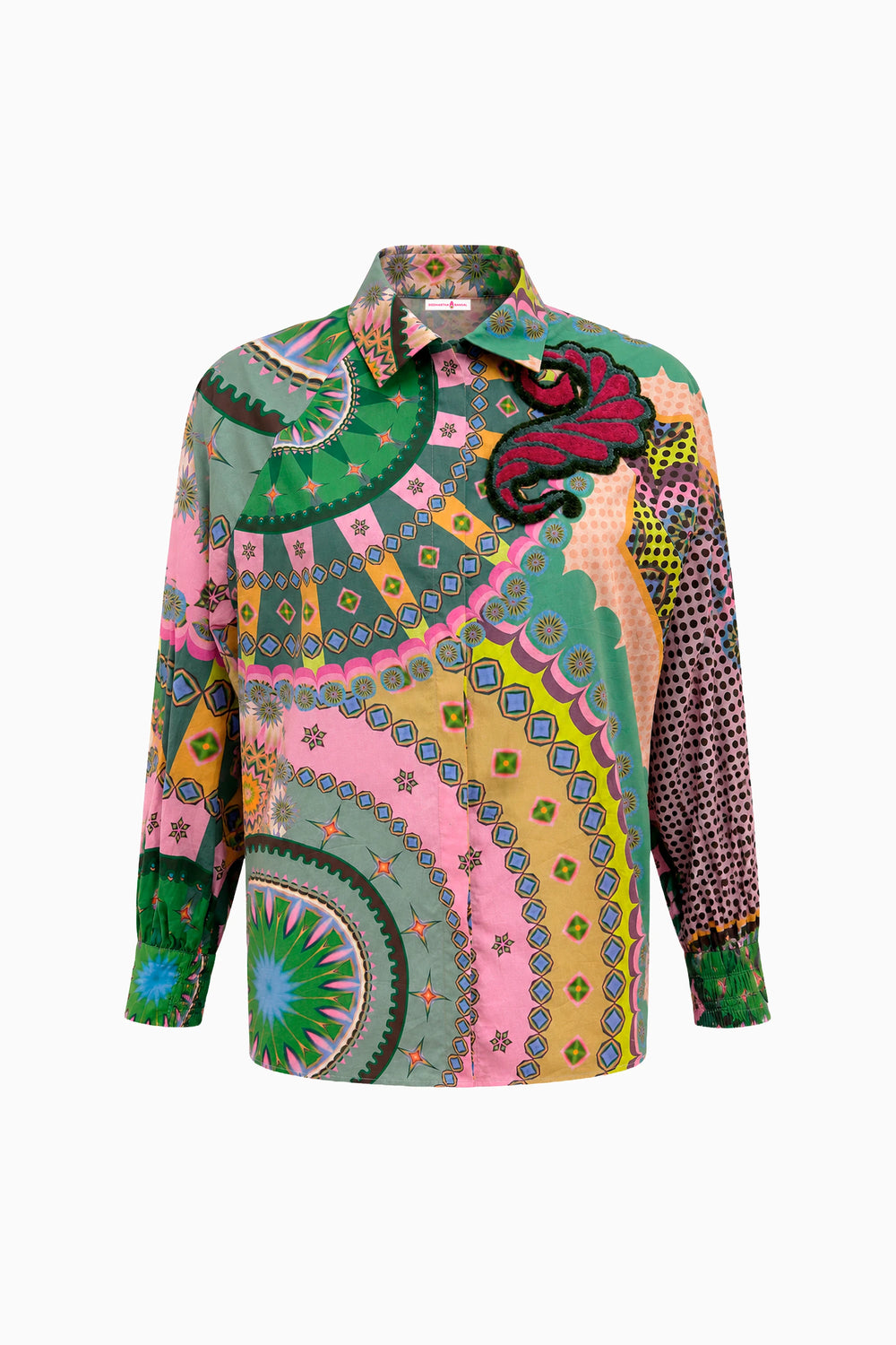 Emerald Carnival Cotton Shirt-Shirts-Siddhartha Bansal