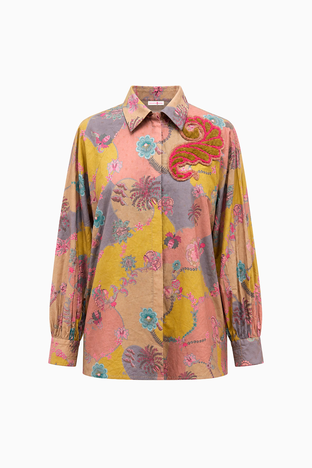 Ochre Paisley Odyssey Shirt-Shirts-Siddhartha Bansal