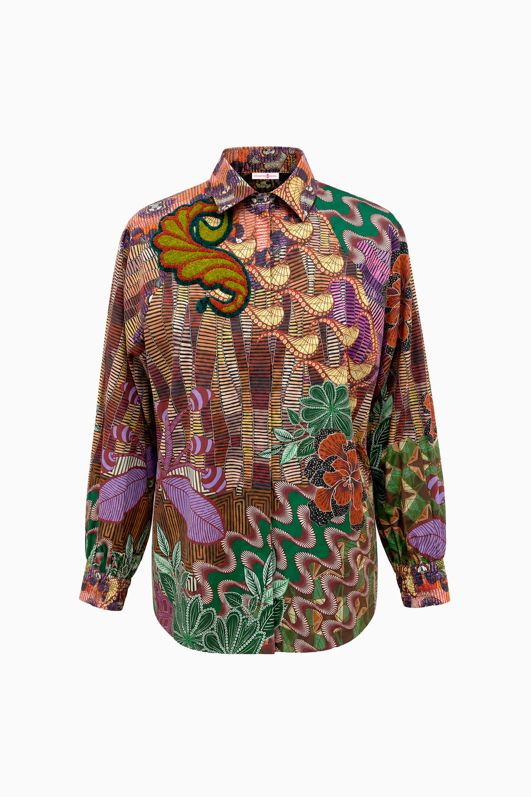 Jungle Mosaic Cotton Shirt-Shirts-Siddhartha Bansal