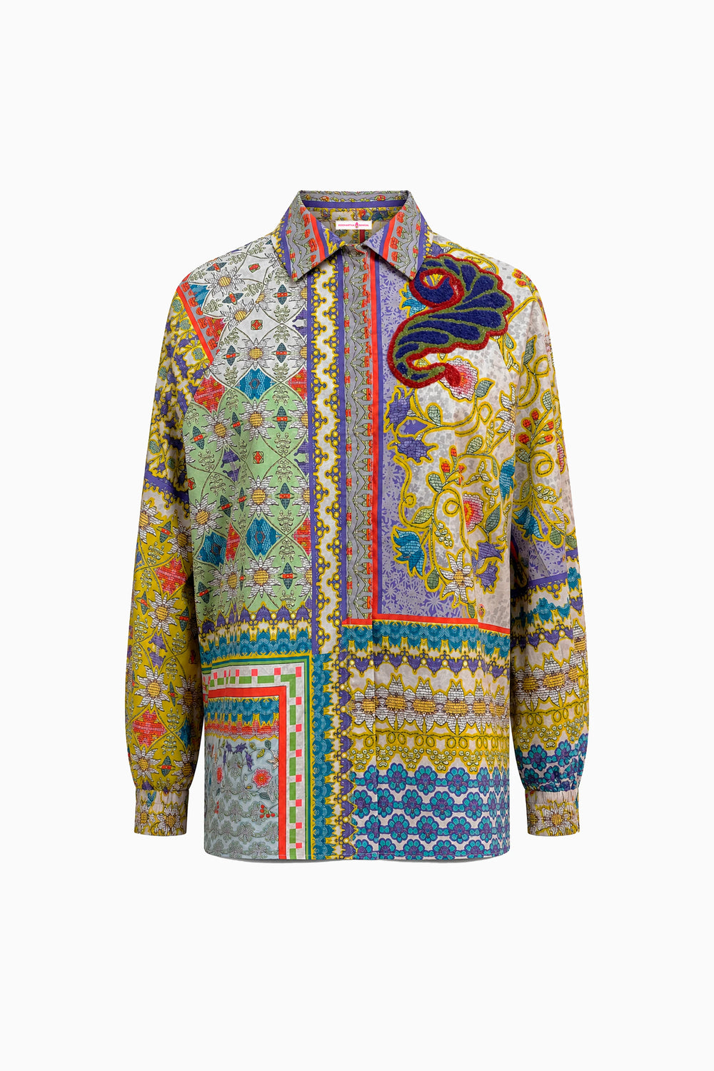 Sapphire Caravan Cotton Shirt-Shirts-Siddhartha Bansal